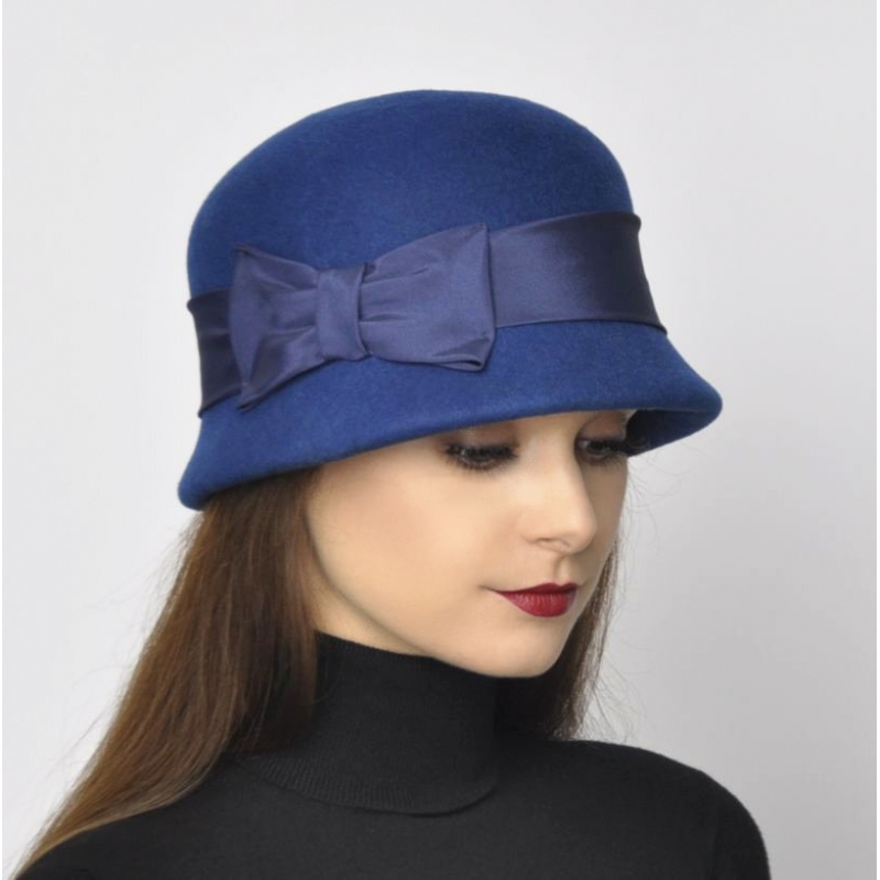 blue cloche hat